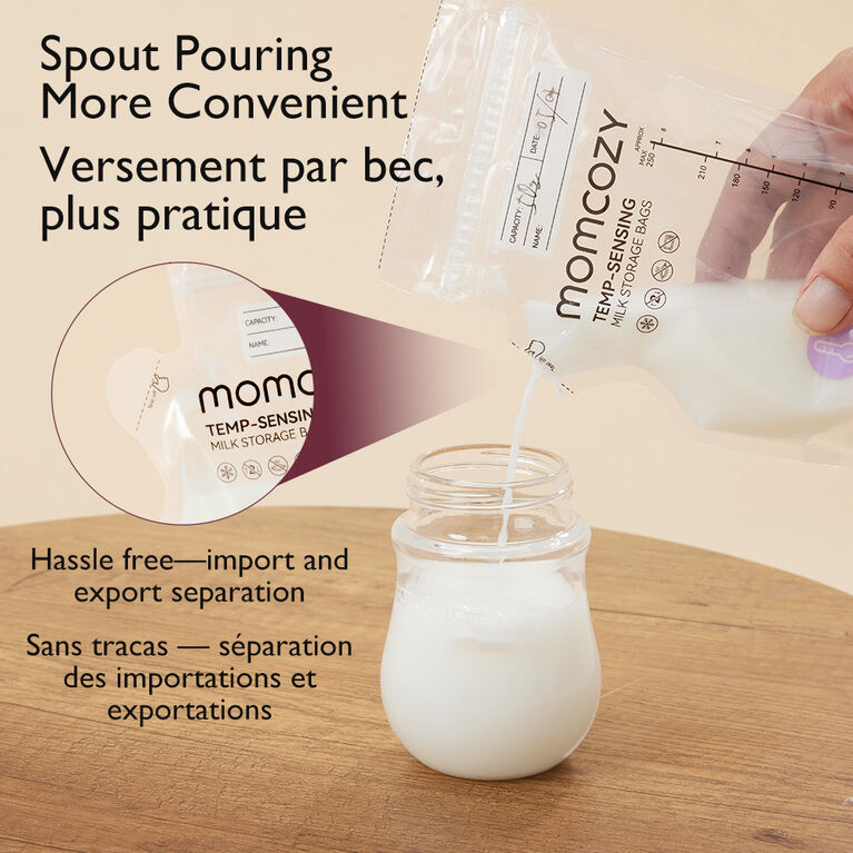 Sacs de conservation avec capteur de température Momcozy – 120 unités